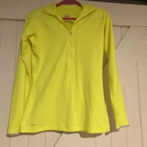 yellow nike quarter zip